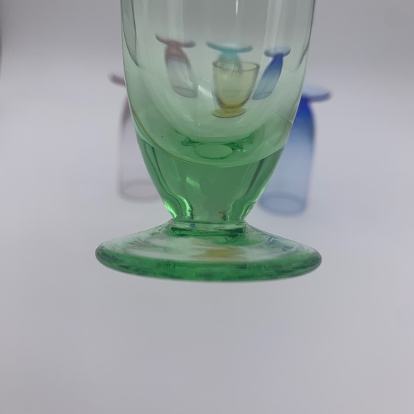 Set Of 5 Home Essentials And Beyond Colorful After Dinner Barware 2 Oz Glasses - Picture 9 of 12